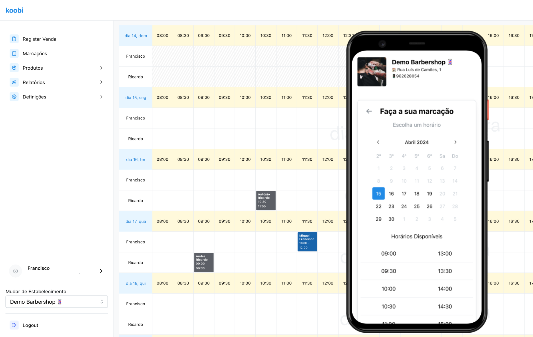 Imagem de demonstração do koobi